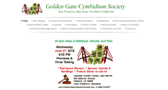 Desktop Screenshot of goldengatecymbidiumsociety.com